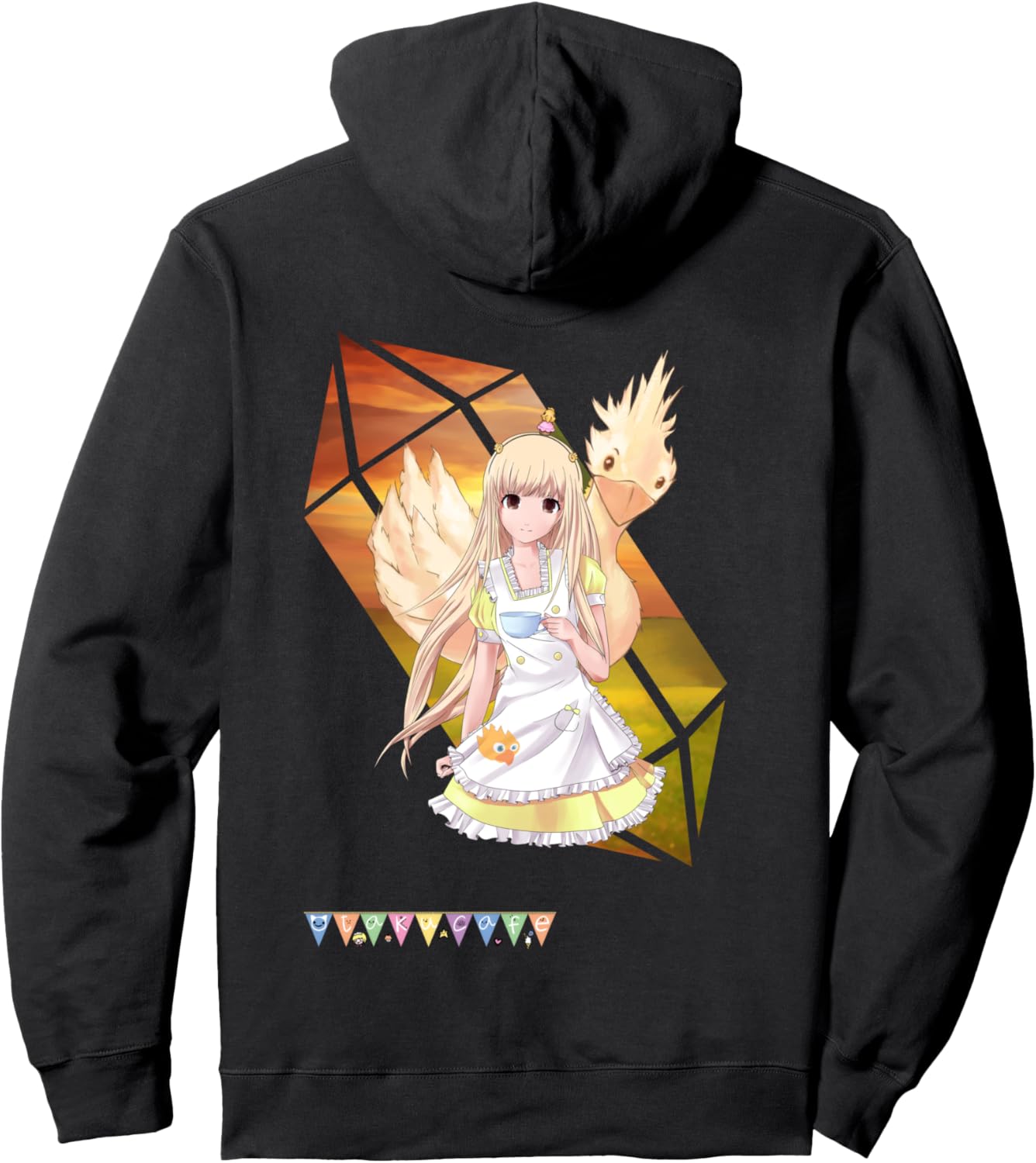 

Толстовка с капюшоном US Otaku Cafe Choco 01 White, черный