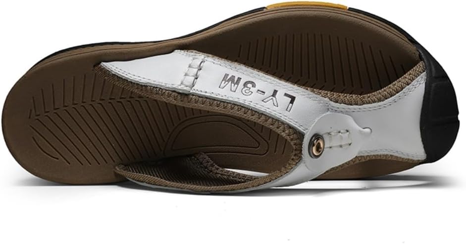 

Мужские шлепанцы Adornosbt: легкие вьетнамки, прочные для ходьбы, белый