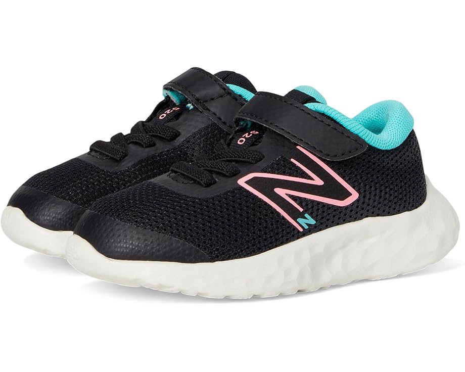 

Кроссовки New Balance Kids 520v8 Bungee Lace, цвет Black/Ultra Pink