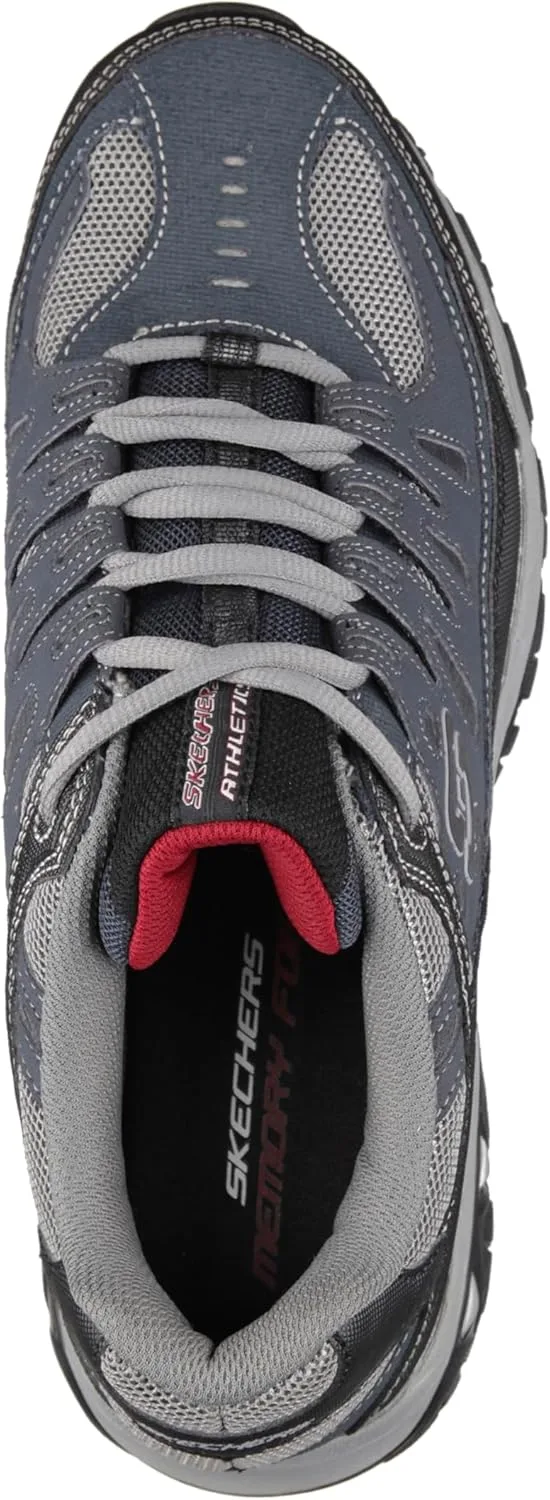 Мужские кроссовки Skechers Sport Afterburn Memory Foam Lace, серый — фото 3
