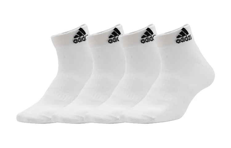 Унисекс баскетбольные носки Adidas, White 4 Pack