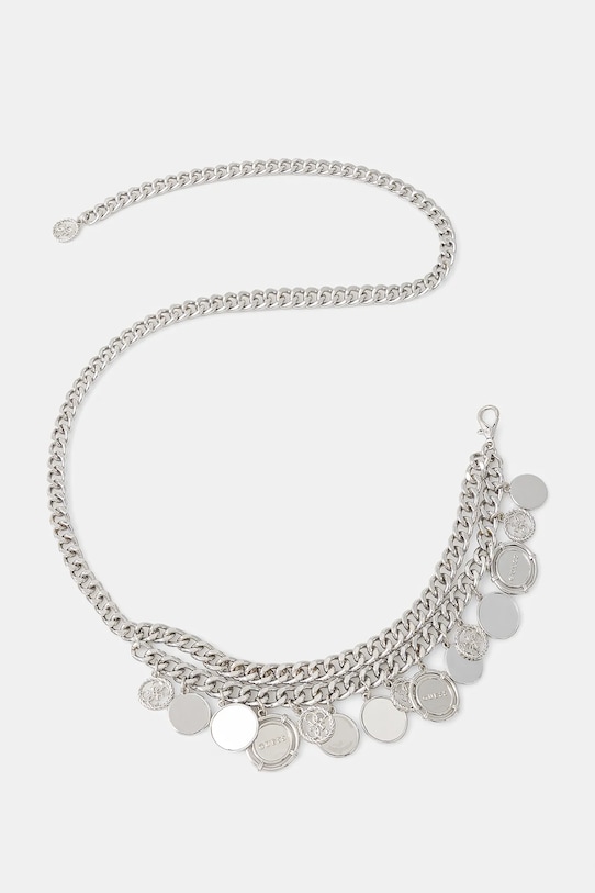 

Ремень Guess, серебряный