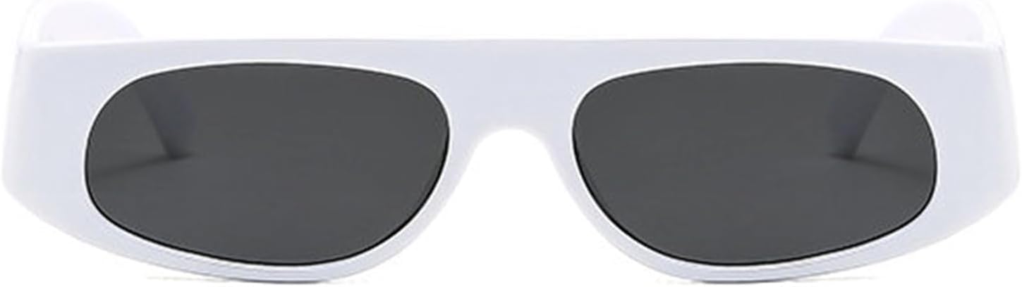 

Солнцезащитные очки Willochra Retro Square для мужчин, модные градиентные очки с защитой от УФ-излучения UV400 для женщин, трендовые прямоугольные черные солнцезащитные очки для мужчин, White