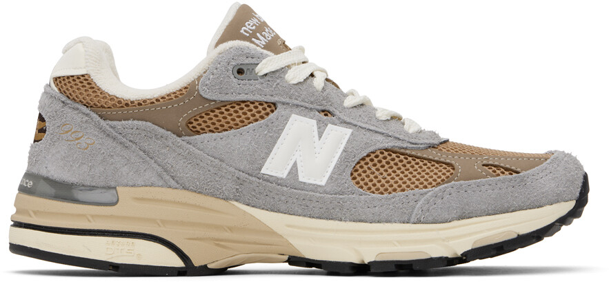 

Коричневые и серые кроссовки 993 «Сделано в США» New Balance, Коричневый, Коричневые и серые кроссовки 993 «Сделано в США» New Balance