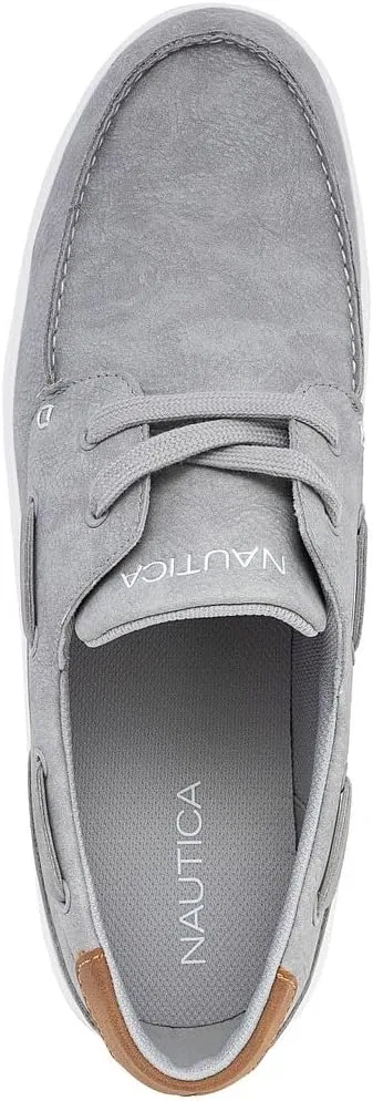 Мокасины повседневные Nautica Boat Shoe, серо-анкар — фото 4