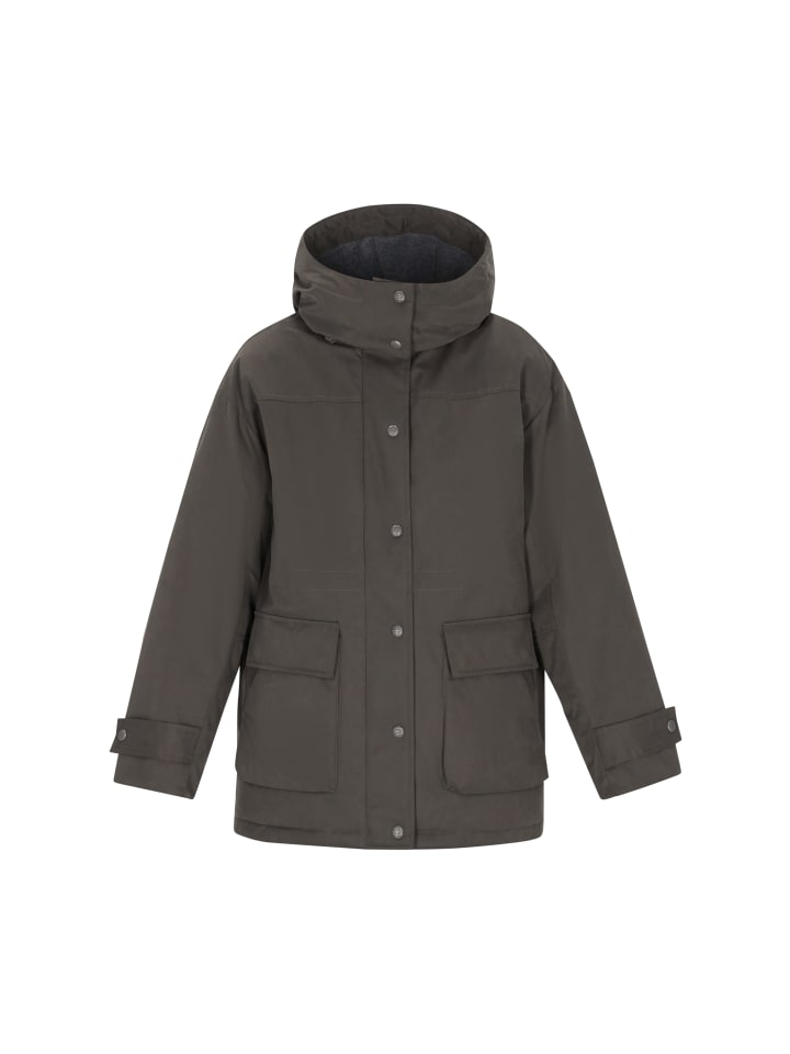 

Женская куртка оливкового цвета DreiMaster Vintage