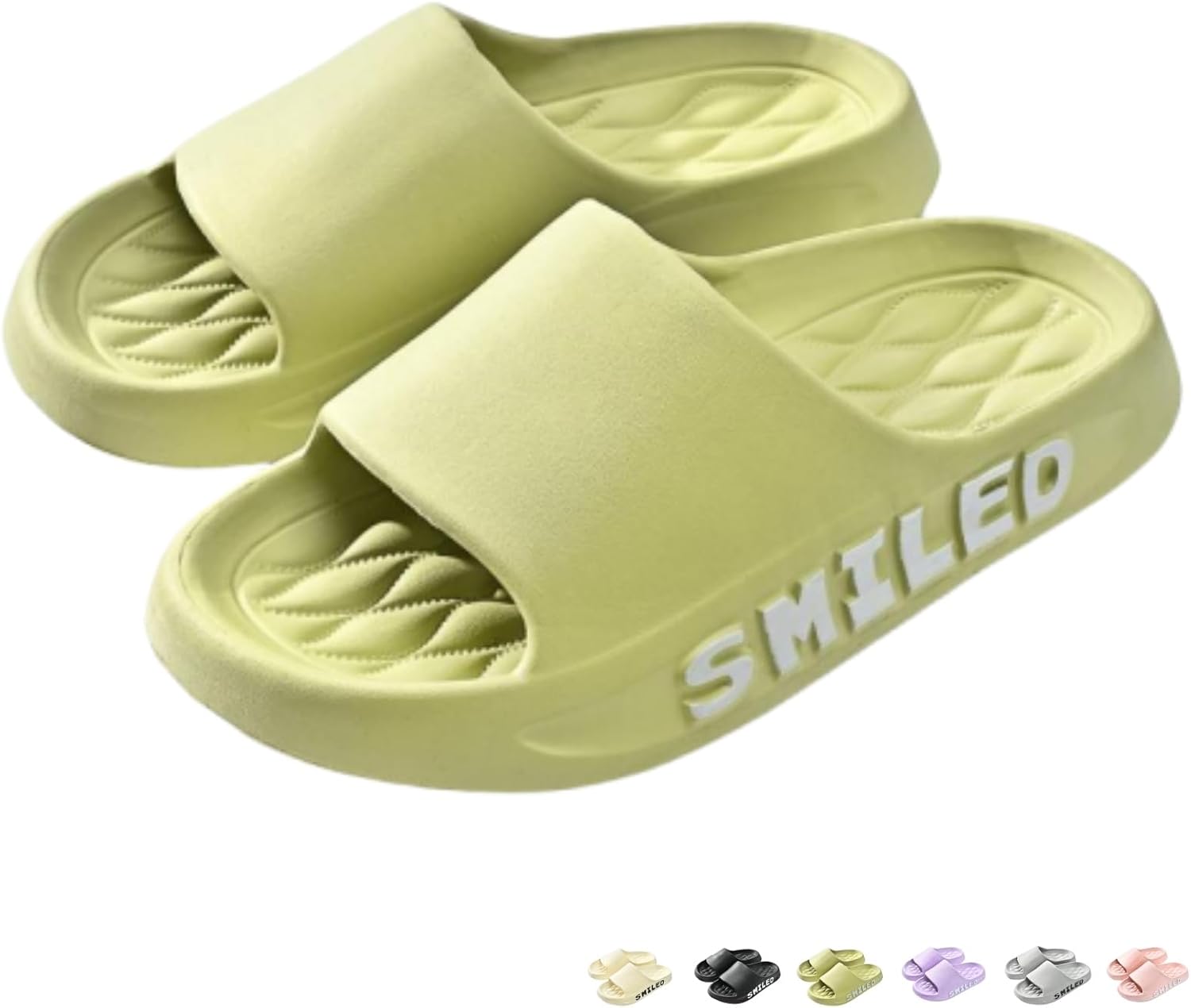 

Домашние тапочки, мягкие шлепанцы для душа для женщин и мужчин, домашние тапочки, слайды, сандалии с утолщенной подошвой, летние тапочки для бассейна, для ванной комнаты, нескользящие, быстро сохнущие пляжные шлепанцы Iwhgrmp, зеленый