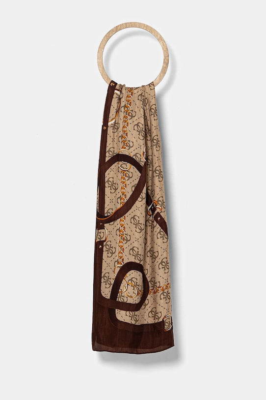 

Шарф Foulard Guess, коричневый