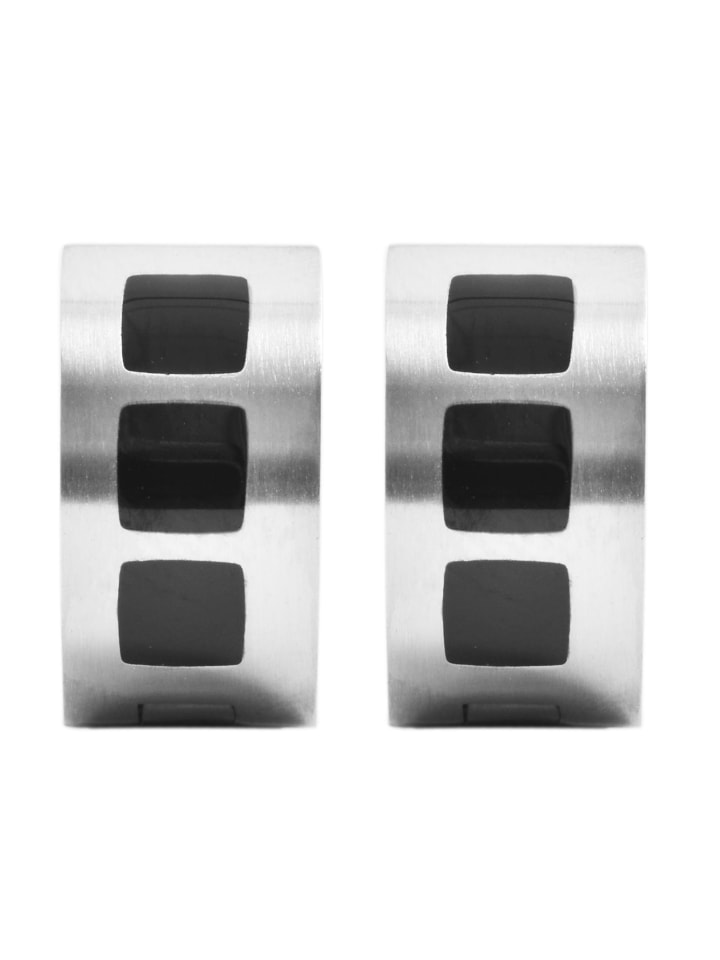 

Adeliás Женские серьги - серьги-кольца на шарнирах из нержавеющей стали серебристого цвета