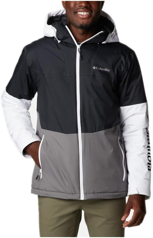 

Куртка Columbia Point Park с утеплителем для мужчин, Black/City Grey/White