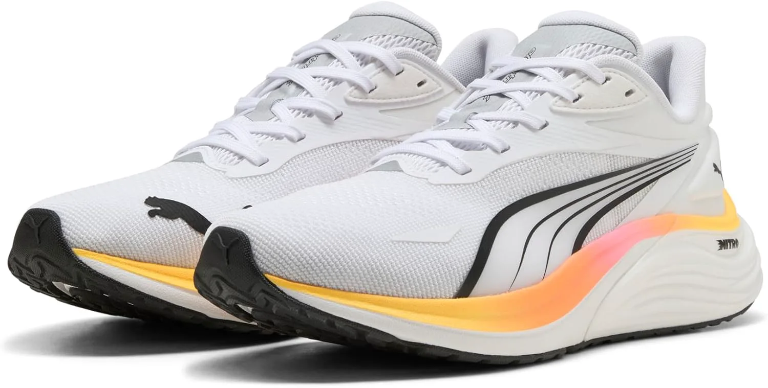 Мужские беговые кроссовки Puma Electrify Nitro 4, белый/розовый — фото 2