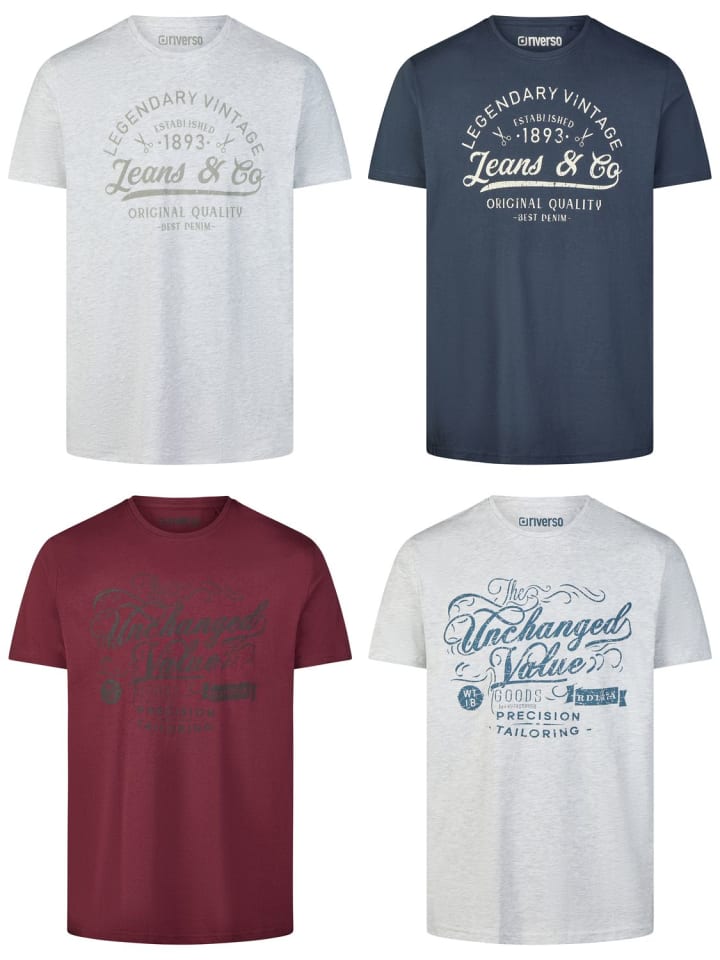 

Набор из 4 разноцветных футболок RIVLeon