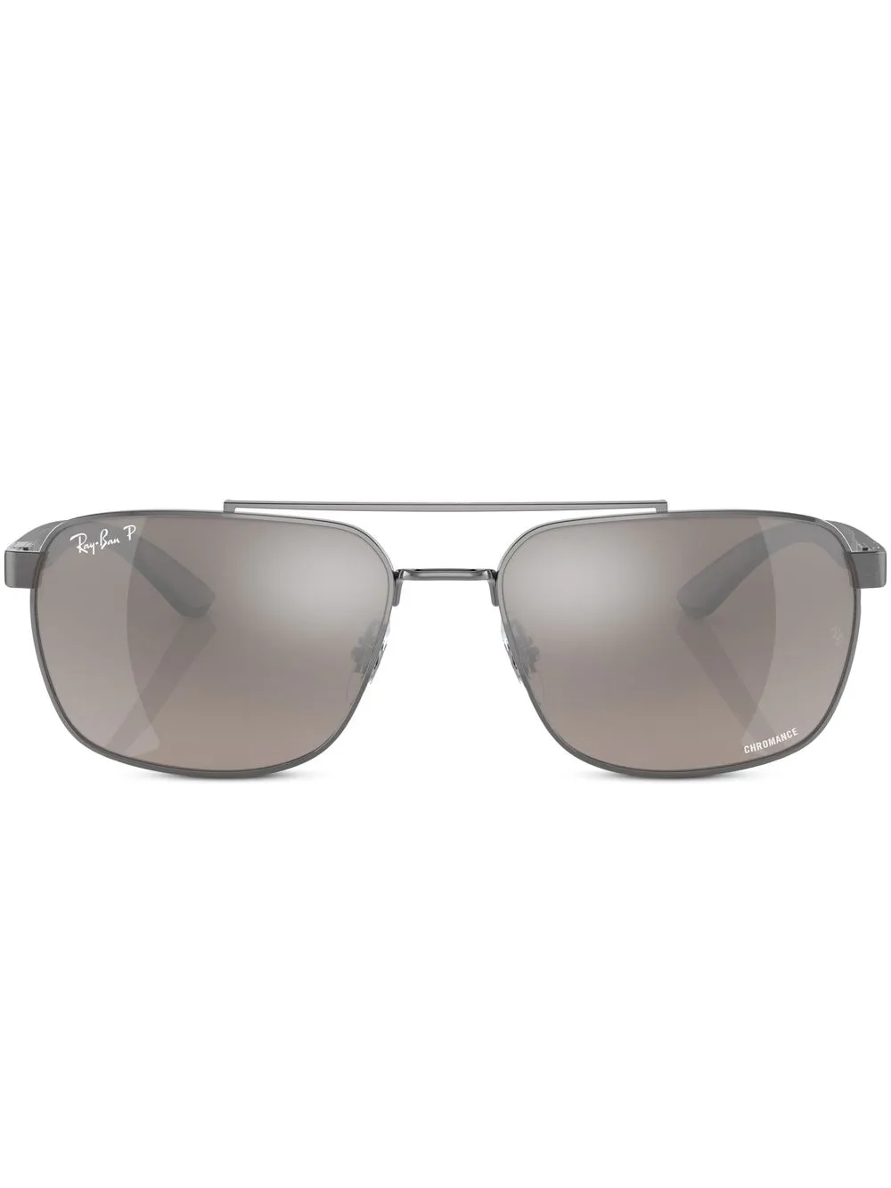

Солнцезащитные очки в прямоугольной оправе Ray-Ban, серый