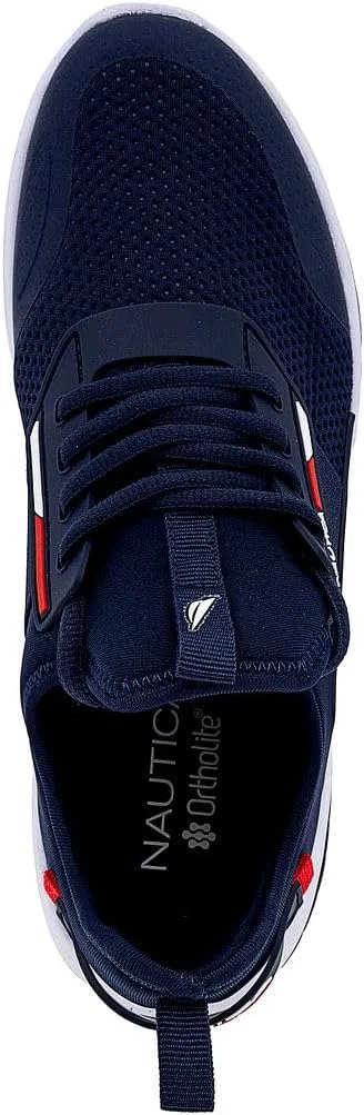 Мужские кроссовки Nautica: спортивные, удобные, повседневные обувь на шнуровке для ходьбы, белый — фото 2