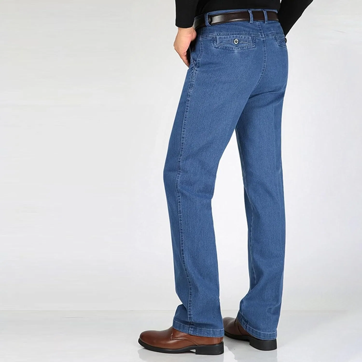 Джинсы свободные Stretch Jeans, Light Blue Heavy — фото 3
