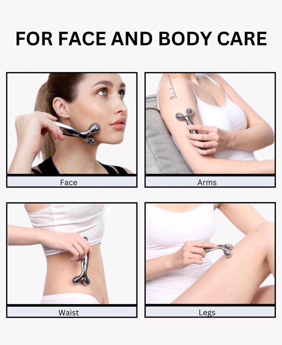 Микротоковый массажер для лица с роликовым механизмом TOUCHBeauty, серебро — фото 2