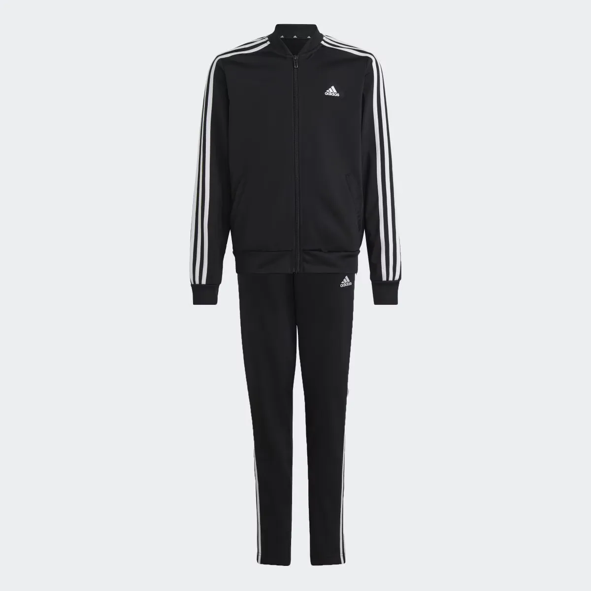 

Детский спортивный костюм Adidas с 3 полосками 3 полоски, чёрный