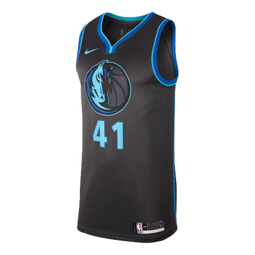 

Футболка nba dirk nowitzki city edition swingman dallas mavericks Nike, черный