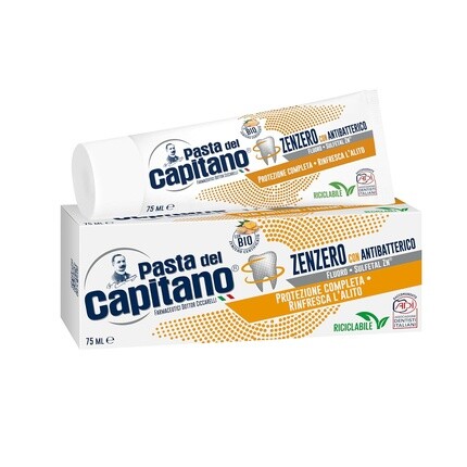 

Зубная паста Pasta del Capitano Bio Ginger с антибактериальным действием 75 мл