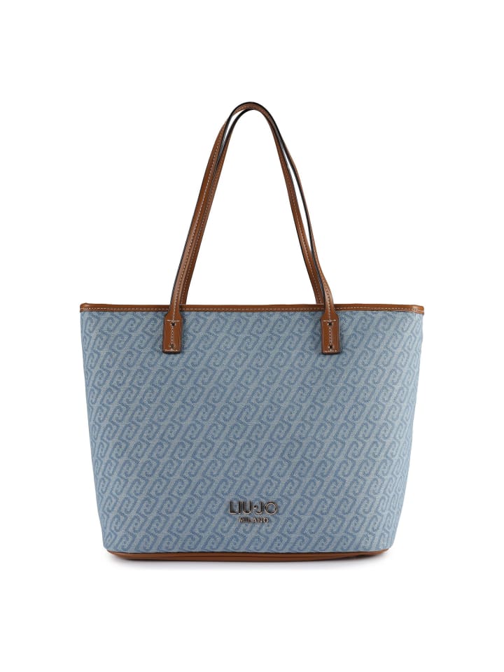 

Liu Jo Сумка-шоппер Evrim, размер M (32 см), пыльно-голубого цвета