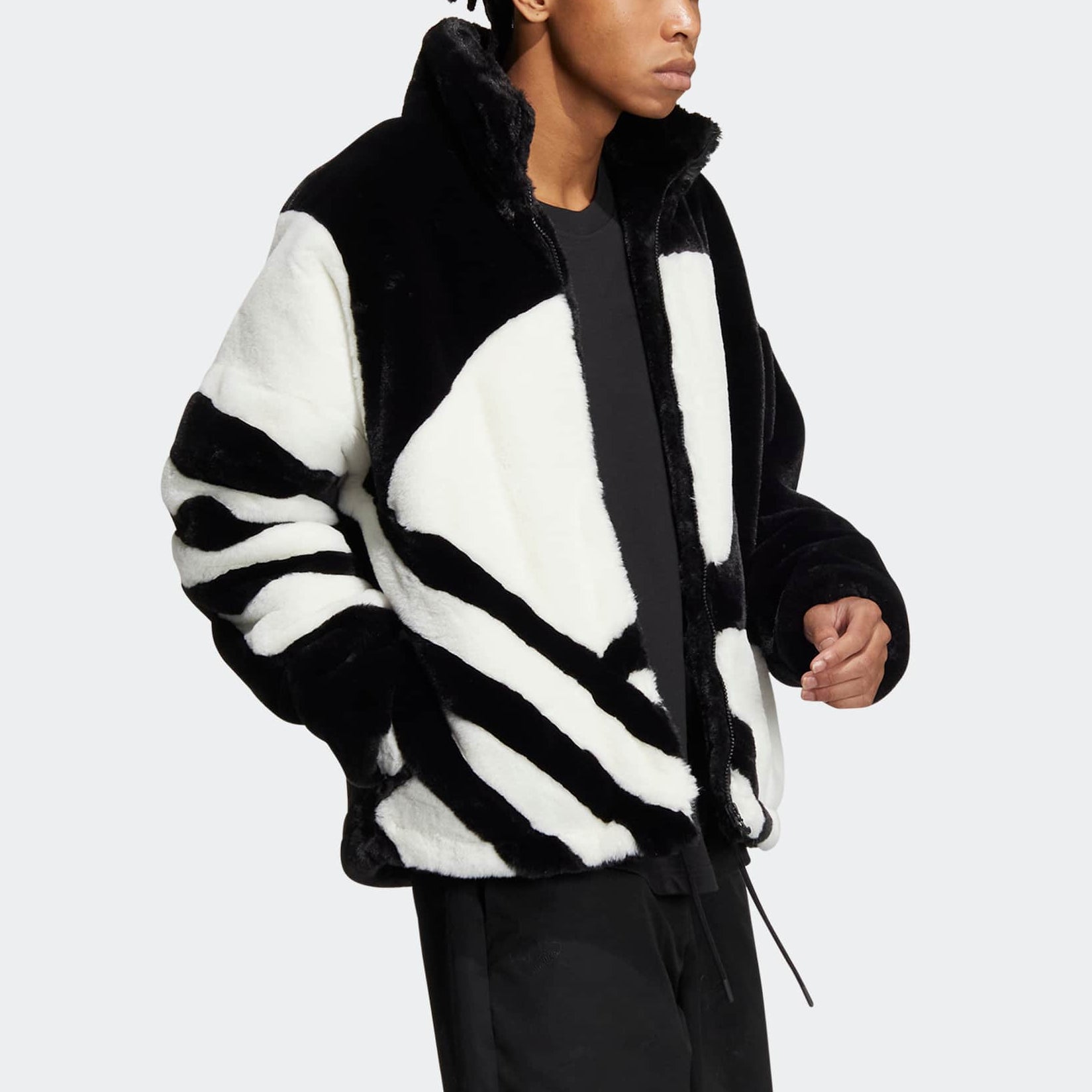 Куртка adidas originals Fur Jacket Tr HR3483, черный — фото 4