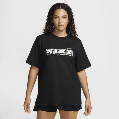 

Футболка Nike Sportswear, черный/белый
