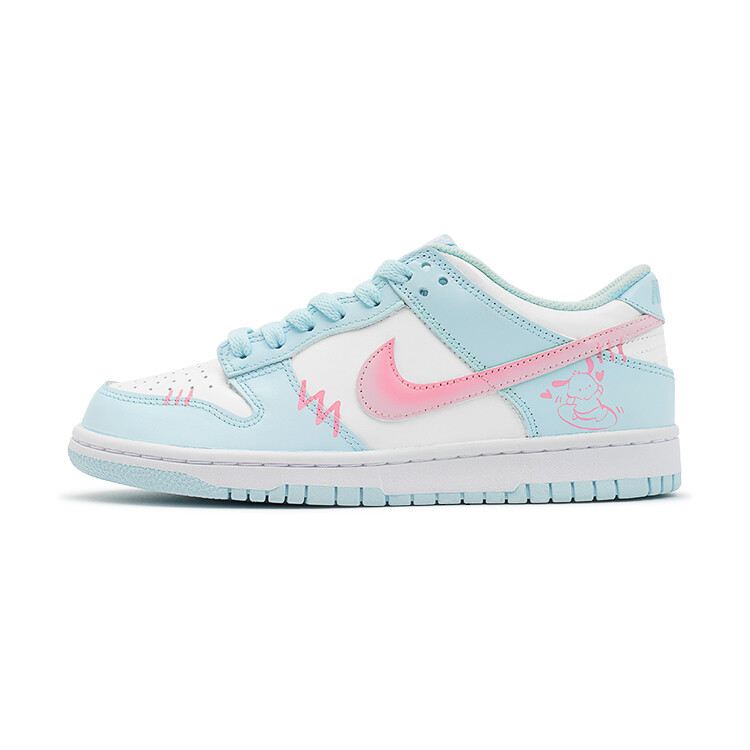 

Кроссовки Nike Dunk Skateboard Shoes Women's Low-Top White, голубой, Синий, Кроссовки Nike Dunk Skateboard Shoes Women's Low-Top White, голубой