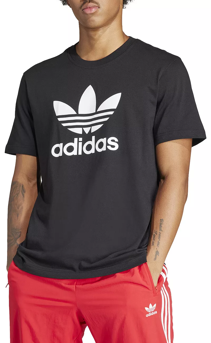 

Мужская футболка Adidas Adicolor с трилистником, черный