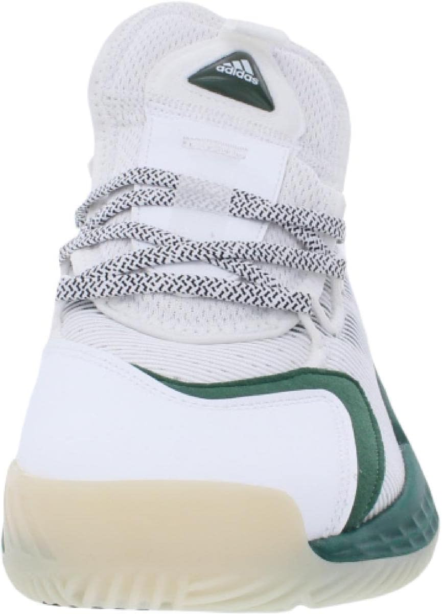 Мужские кроссовки Adidas Pro Boost Low, белый/белый/зеленый/темно-зеленый — фото 3
