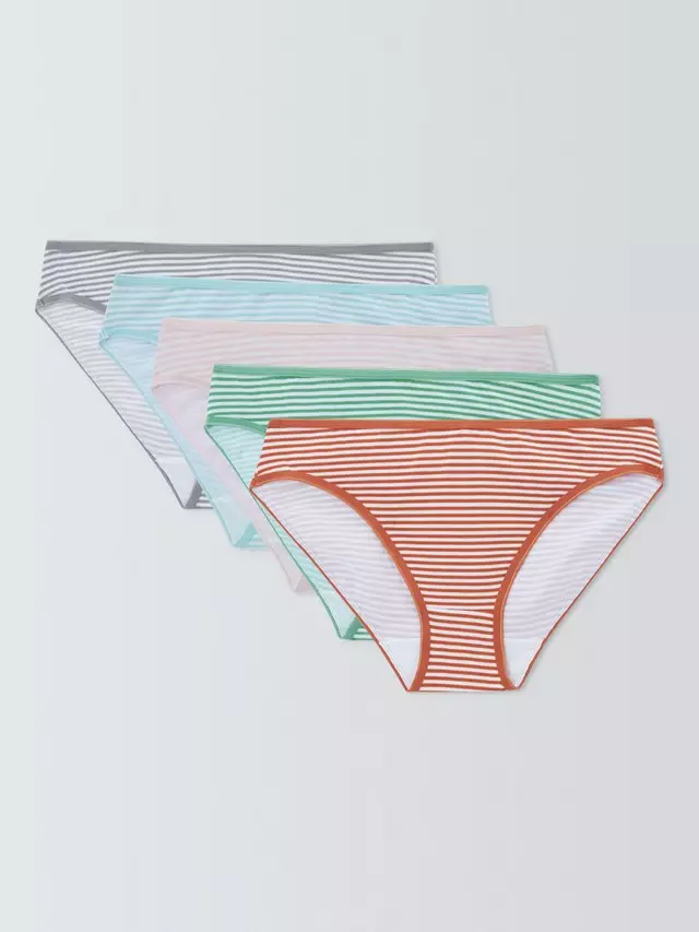 

Трусики бикини John Lewis Stripe 5 шт, разноцветный