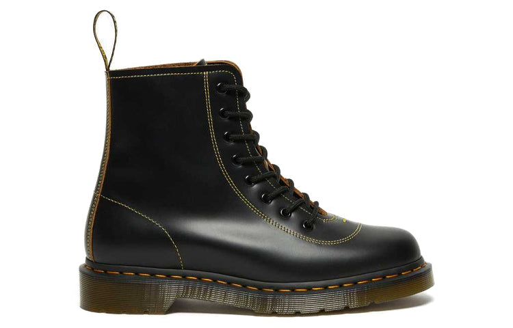 Мужские ботинки Dr. Martens Pharamond из гладкой кожи в ретро-стиле, черный — фото 2