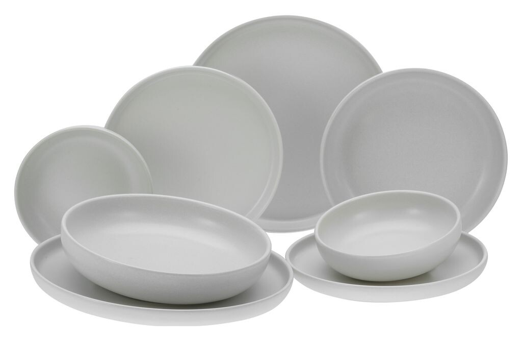 

CreaTable, 10873, Uno Offwhite, набор тарелок, 8 предметов, керамика, белый