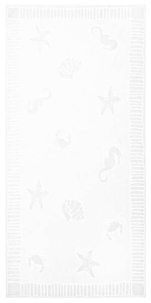 

Пляжное полотенце Zollner 00000039, 100x1x200 см, белый