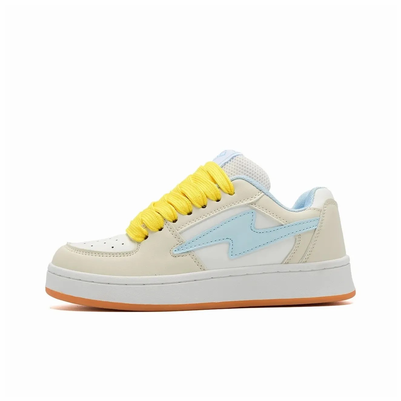 

UYRTW Кремово-голубые унисекс лоу-топ скейтерские кроссовки с увеличенной высотой покрытия, балансом и облегченной конструкцией, цвет Cream Blue