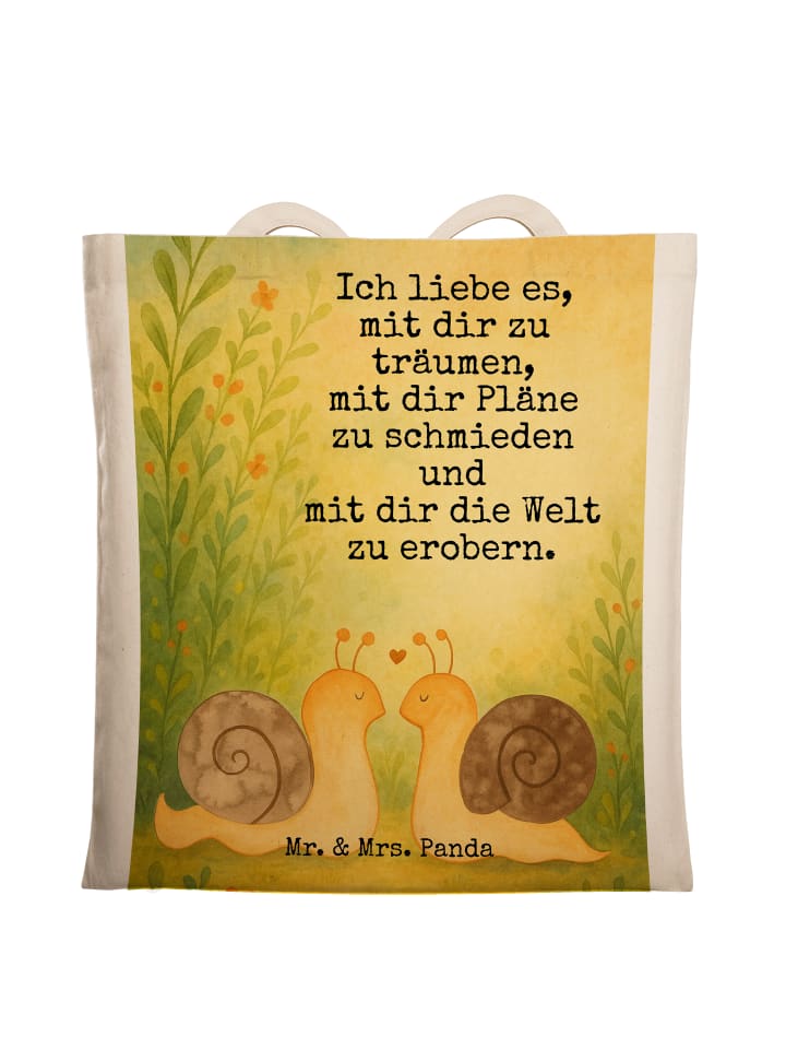 

Mr. & Mrs. Panda Сумка с изображением улитки и надписью белого цвета