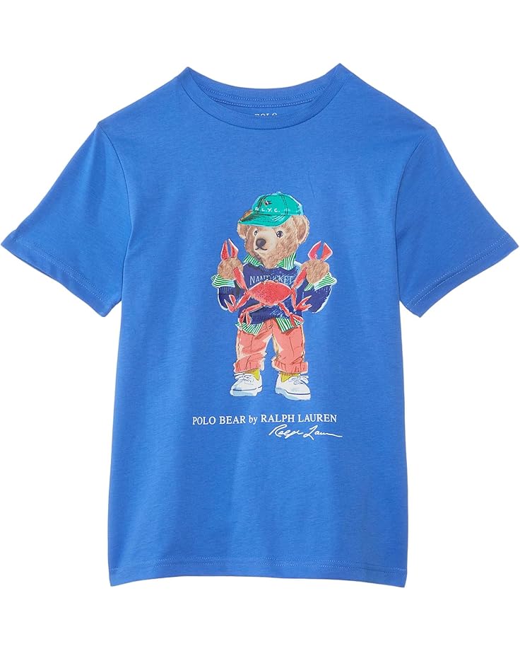 

Поло Polo Ralph Lauren Kids Polo Bear Cotton Jersey Tee, цвет Sp25 Scottsdale Blue Bear