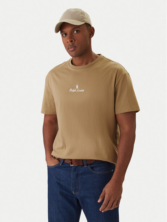 Футболка classic fit 710981370005 Polo Ralph Lauren, бежевый