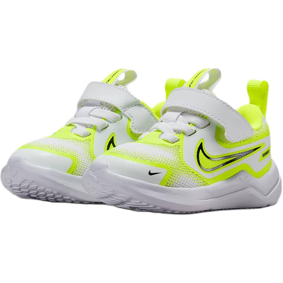 Кроссовки Cosmic Runner низкие устойчивые к истиранию для малышей белый желтый Nike, белый желтый — фото 4