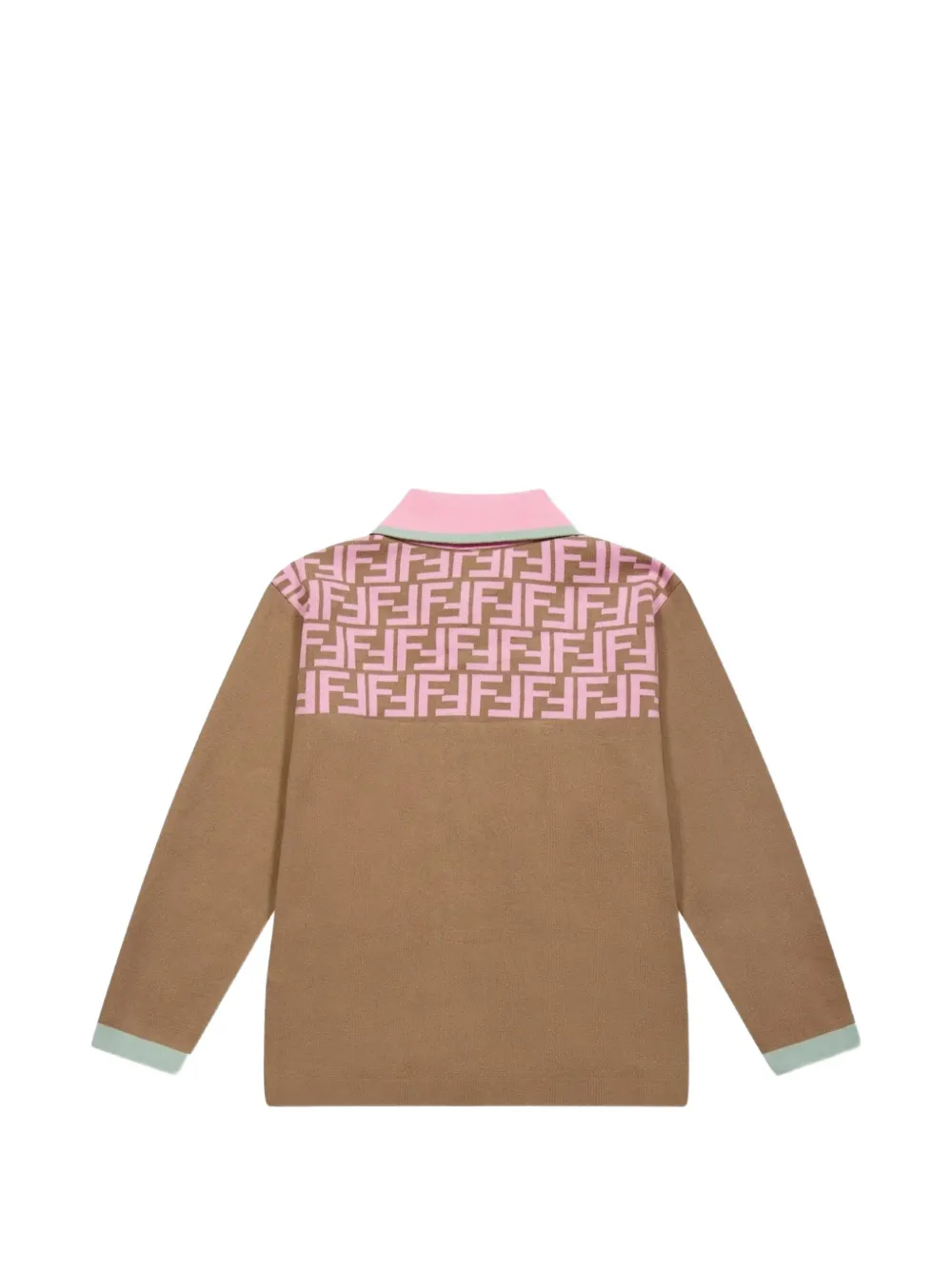 Куртка на пуговицах Fendi Kids, коричневый — фото 2