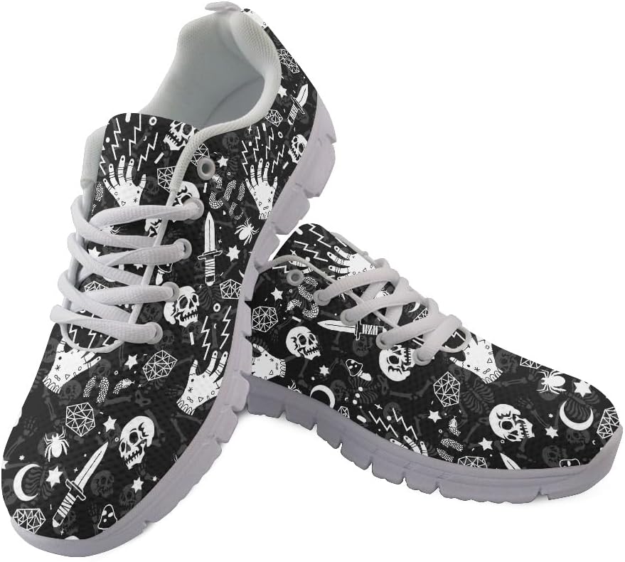 

Кроссовки Micoklinlin для бега по дороге для женщин и мужчин, легкие спортивные кроссовки, удобные классические туфли для ходьбы, Skull a