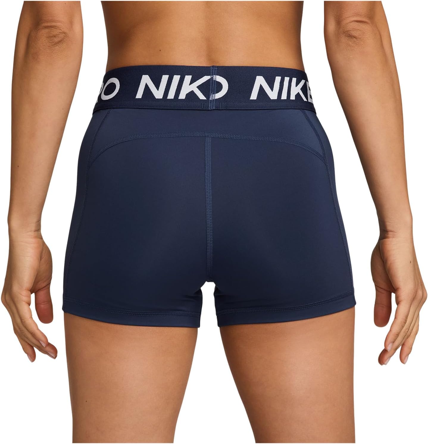 Женские профессиональные шорты 3 дюйма Nike, Midnight Navy/White — фото 3