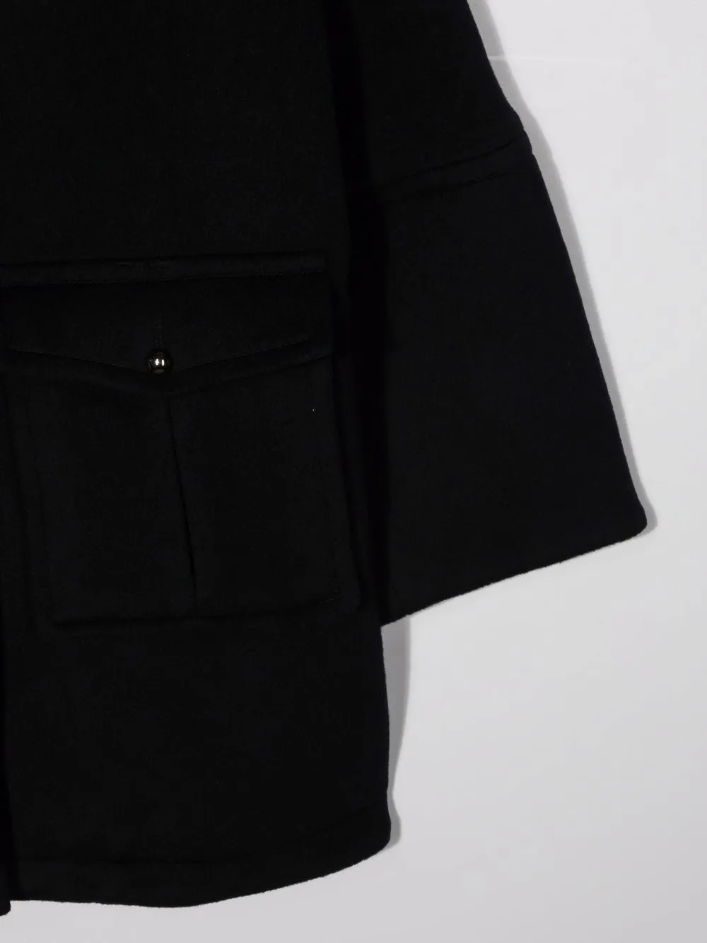 Однобортное пальто Emporio Armani Kids, синий — фото 3