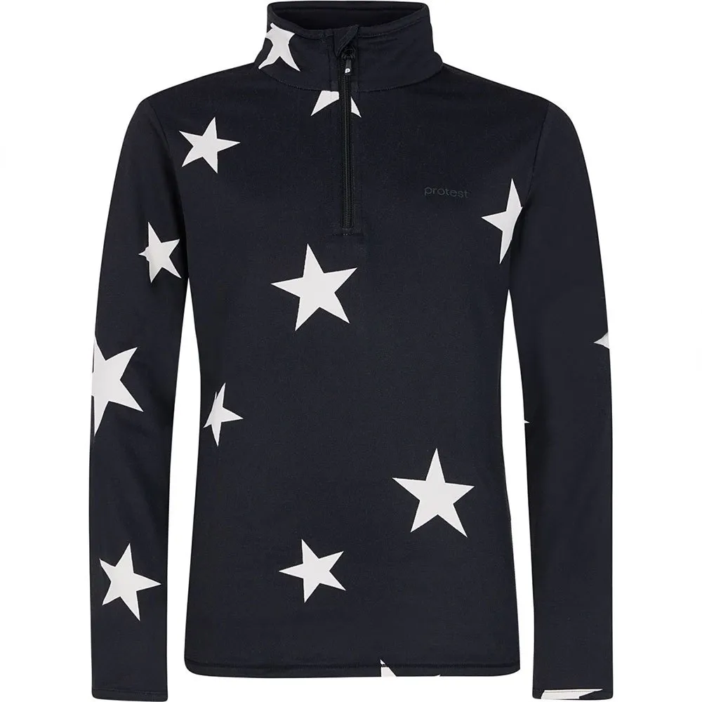 

Лонгслив Protest Bette half zip, черный