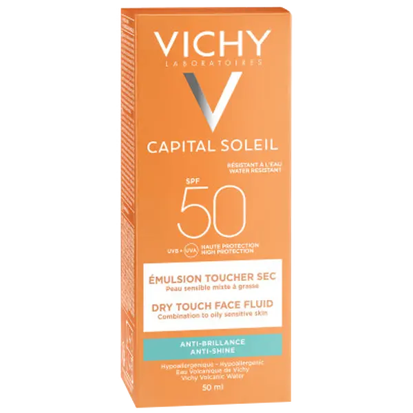 Крем для лица SPF50 VICHY Матирующий с фильтром для жирной и комбинированной кожи, Capital soleil — фото 2