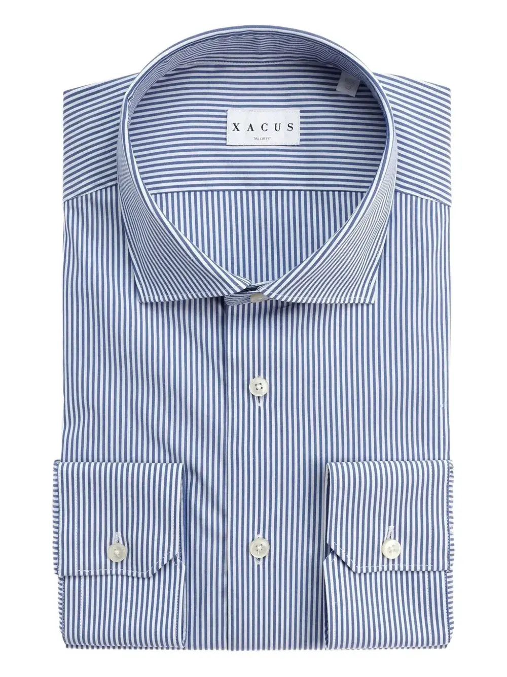 

Рубашка в полоску на пуговицах Xacus, синий