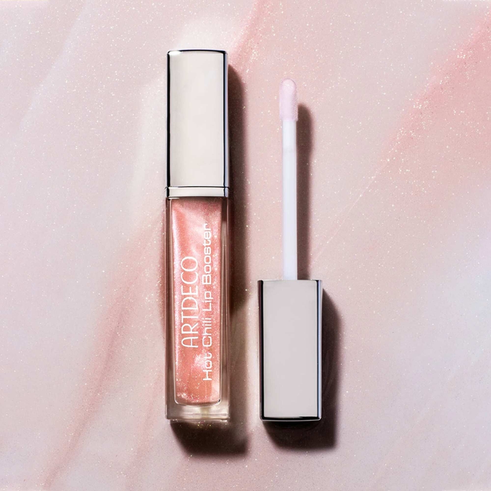 Hot chili lip booster мерцающий блеск для губ с эффектом объема Artdeco, atspalvis glossy chili 6 мл — фото 3