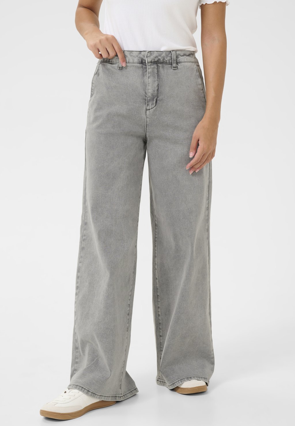 

Расклешенные джинсы VISTI Cream, цвет Michigan Medium Grey Denim