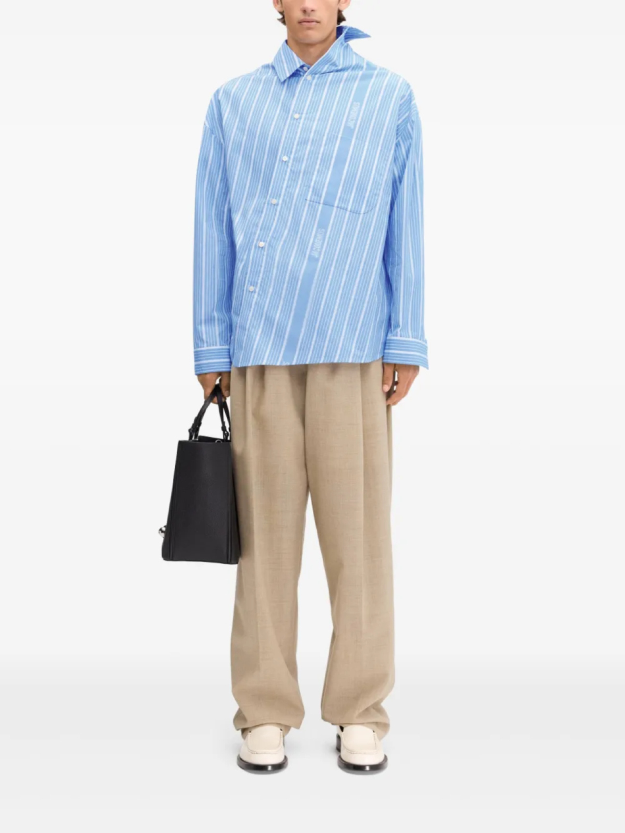 Jacquemus рубашка Le Cuadro, синий — фото 2