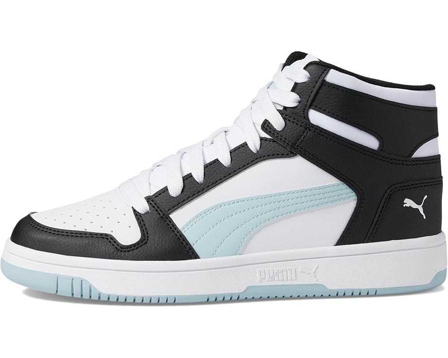 Кроссовки PUMA Rebound Layup Mid Shoes, цвет Puma White/Frosted Dew/Puma Black — фото 4