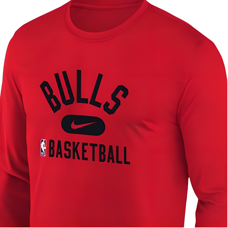 Nike Футболка nba chicago bulls красная — фото 4